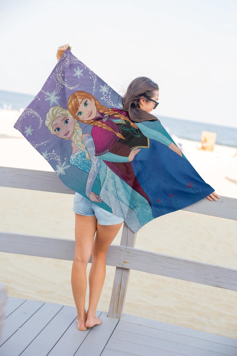 Jay Franco Frozen 2 Snowflake Sister Bath/Pool/Beach Towel, Multi 28â€ x 58â€ - Image 3